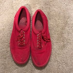 Men’s red vans
